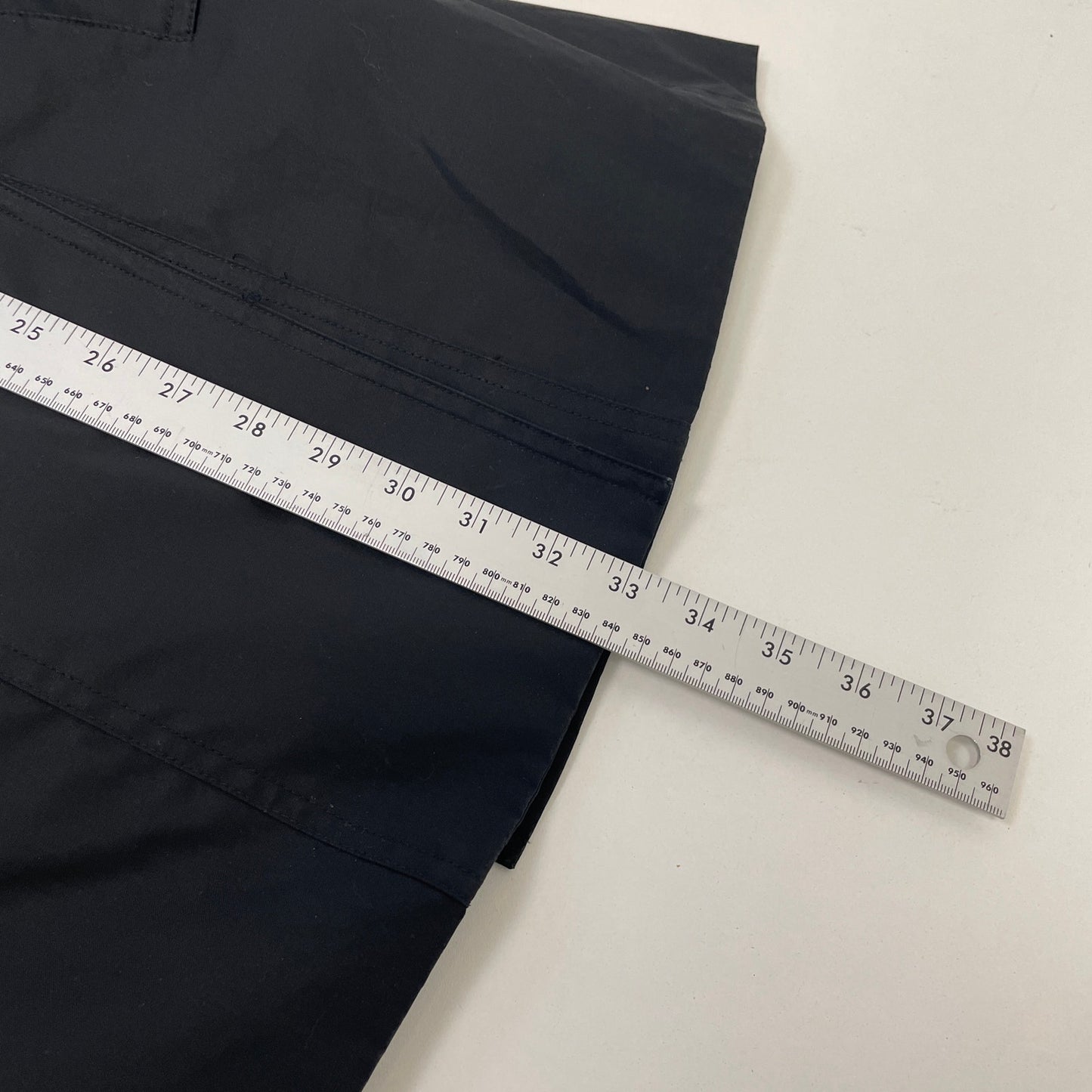 Vintage burberry brit nova check black trench coat S