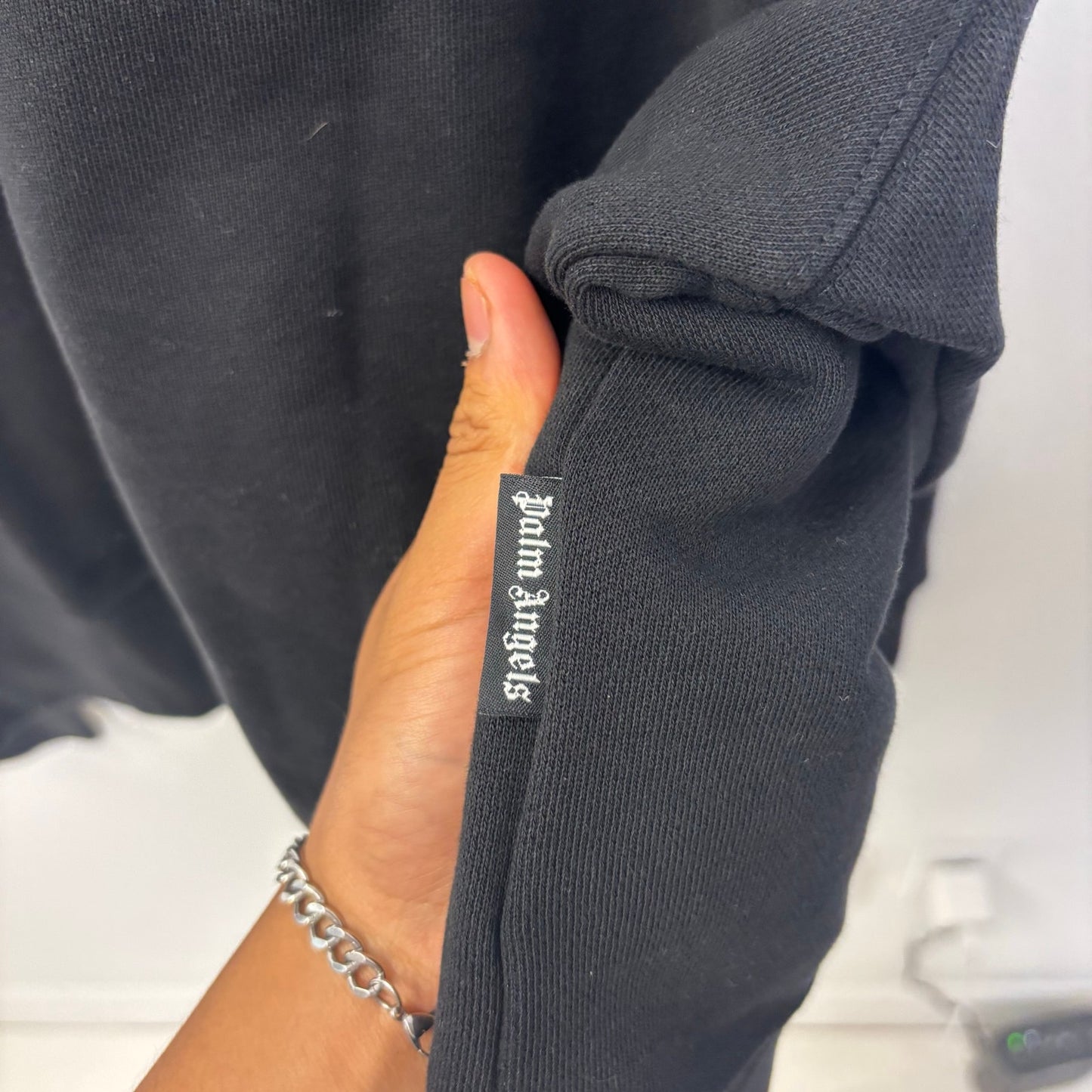 Palm Angels Neck Logo Sweatshirt black L