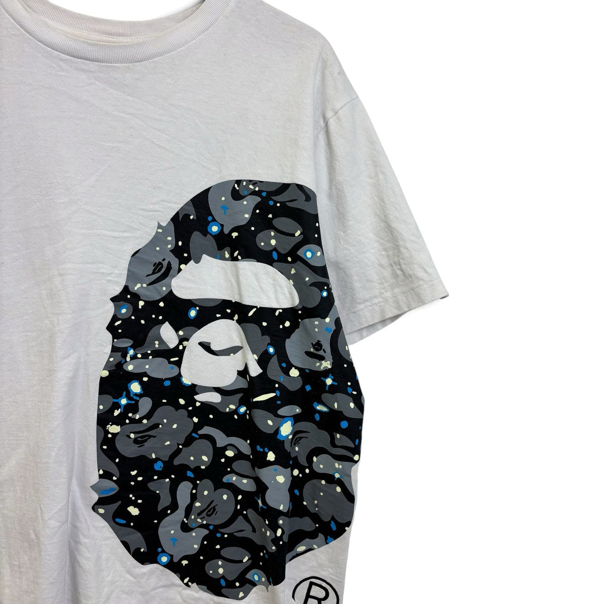 BAPE Space Camo Big Ape Head Tee L