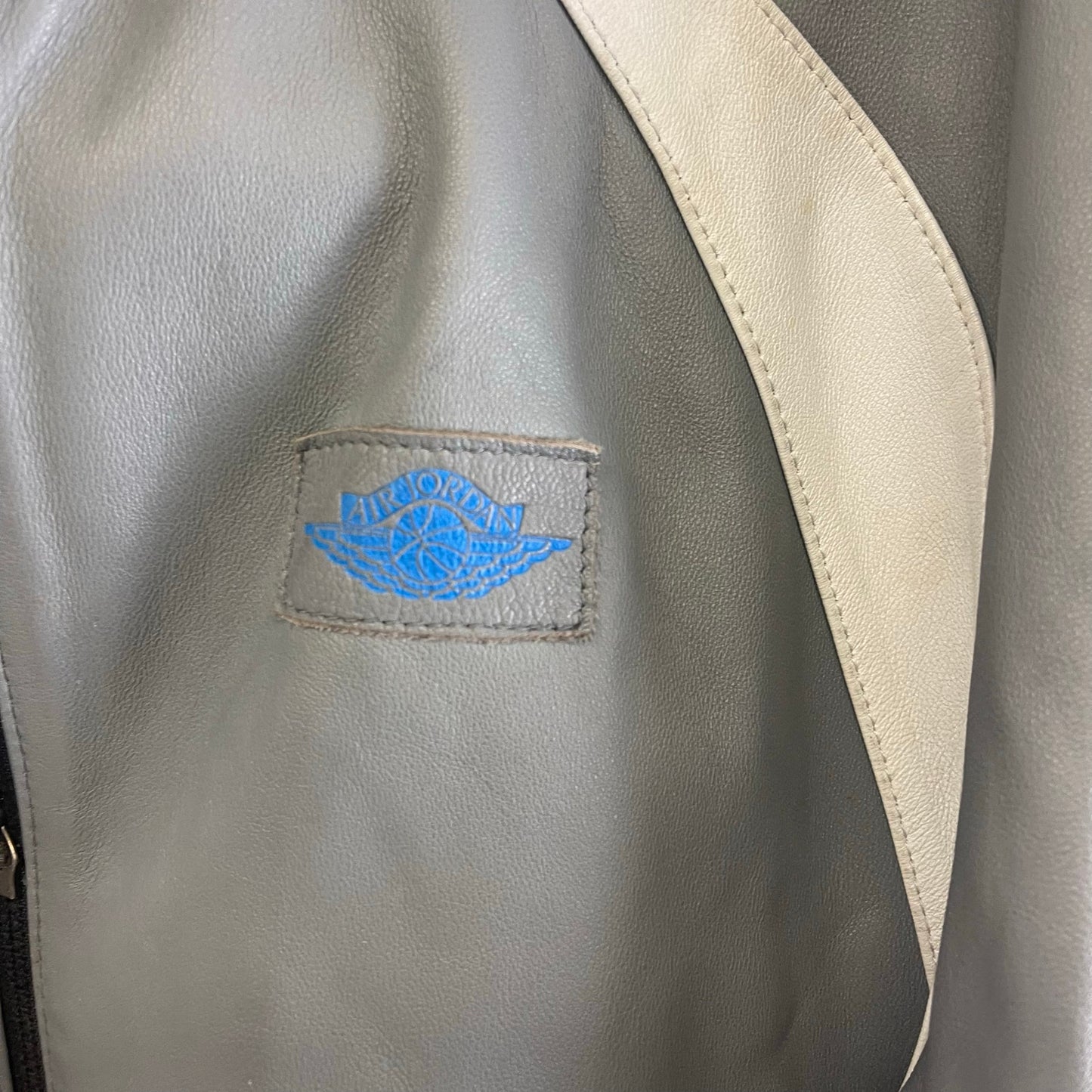 Air Jordan Lamb Leather Motorcycle Jacket  L