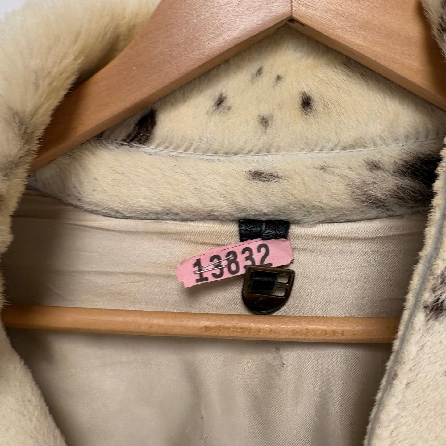 Furry Trench Coat Women's L