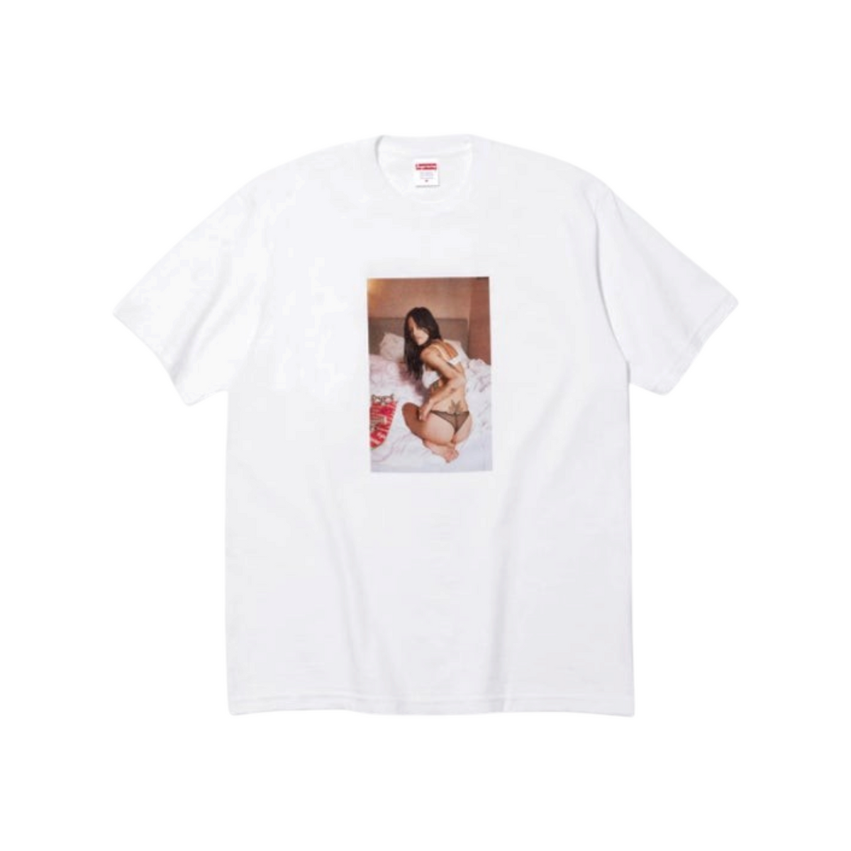 vsresell white Supreme Larry Clark Neighbor graphic t-shirt with a photographic print on the chest