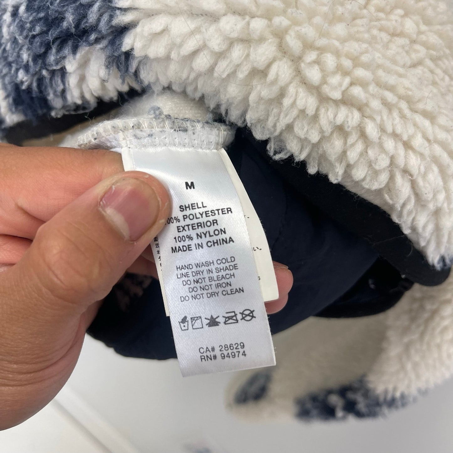 Stussy Mask Jacquard Sherpa Jacket Fleece M