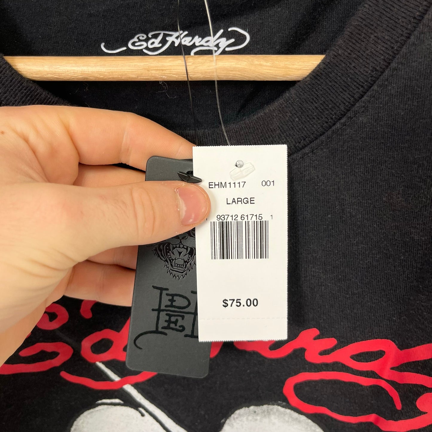 Ed Hardy Eagle T-Shirt Men's Size L