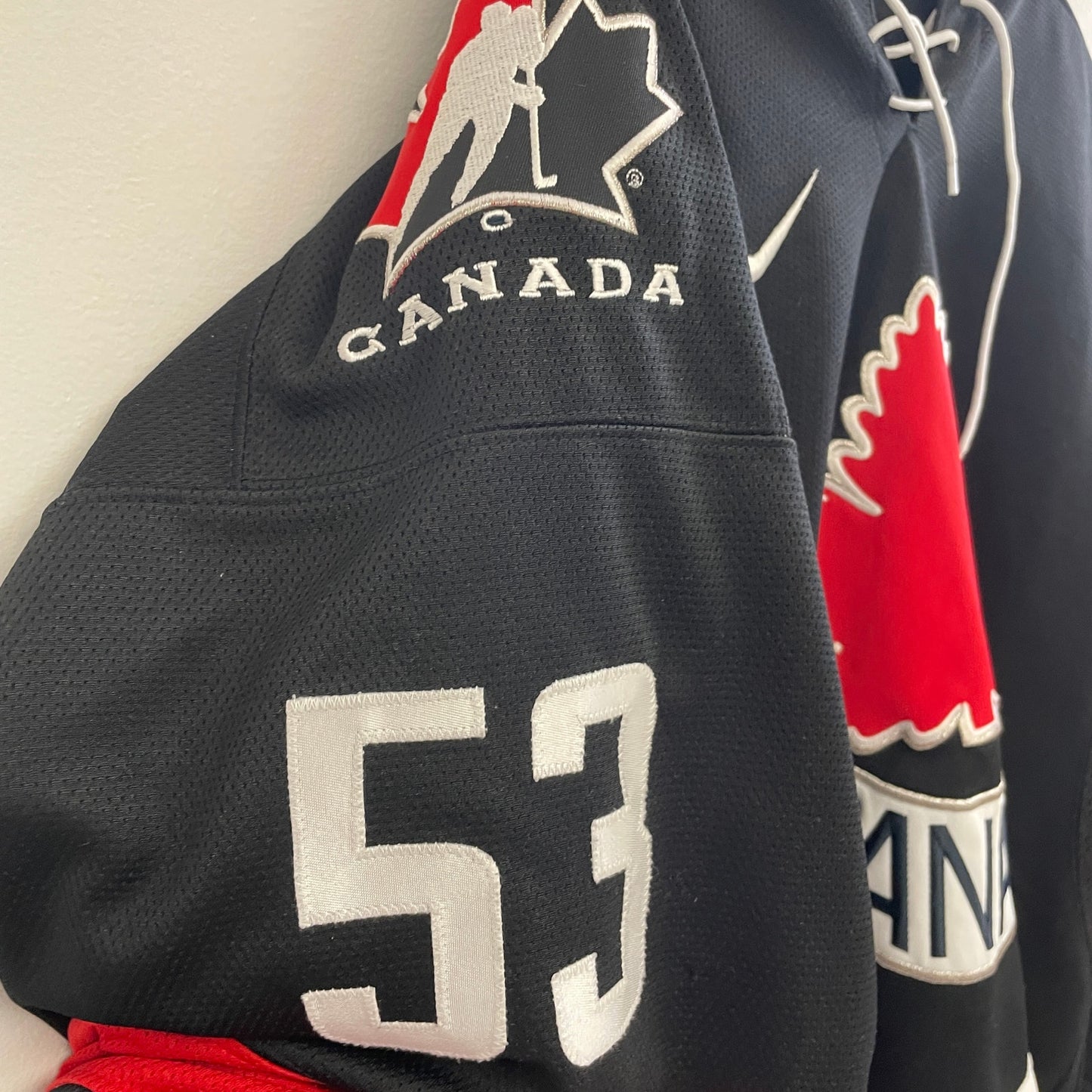 Vintage Nike Team canada hockey jersey black M