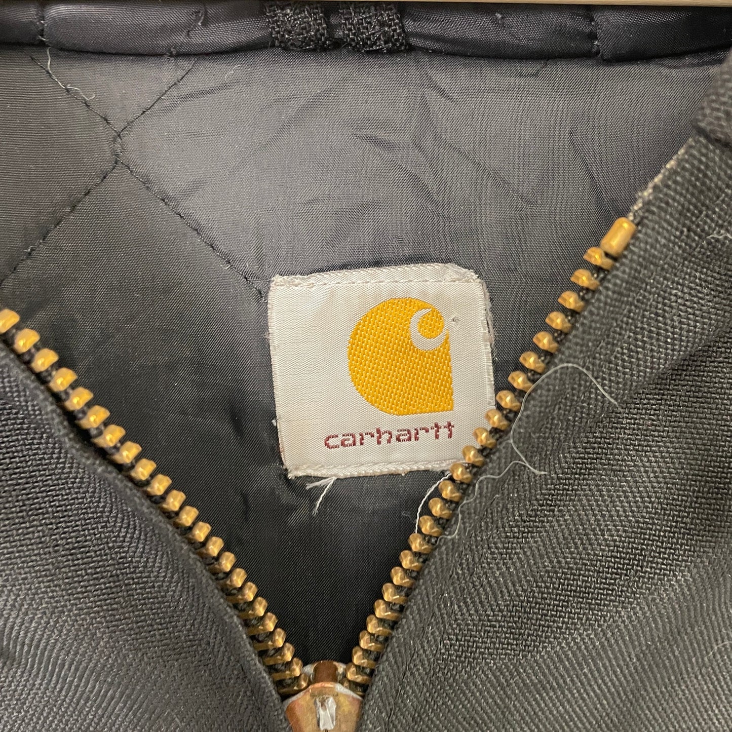 Vintage Carhartt hooded black jacket XXL