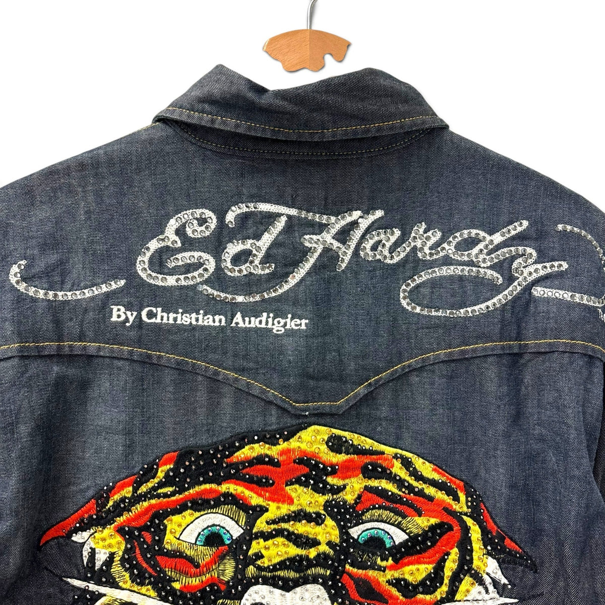 Ed Hardy Lion Jean Jacket S
