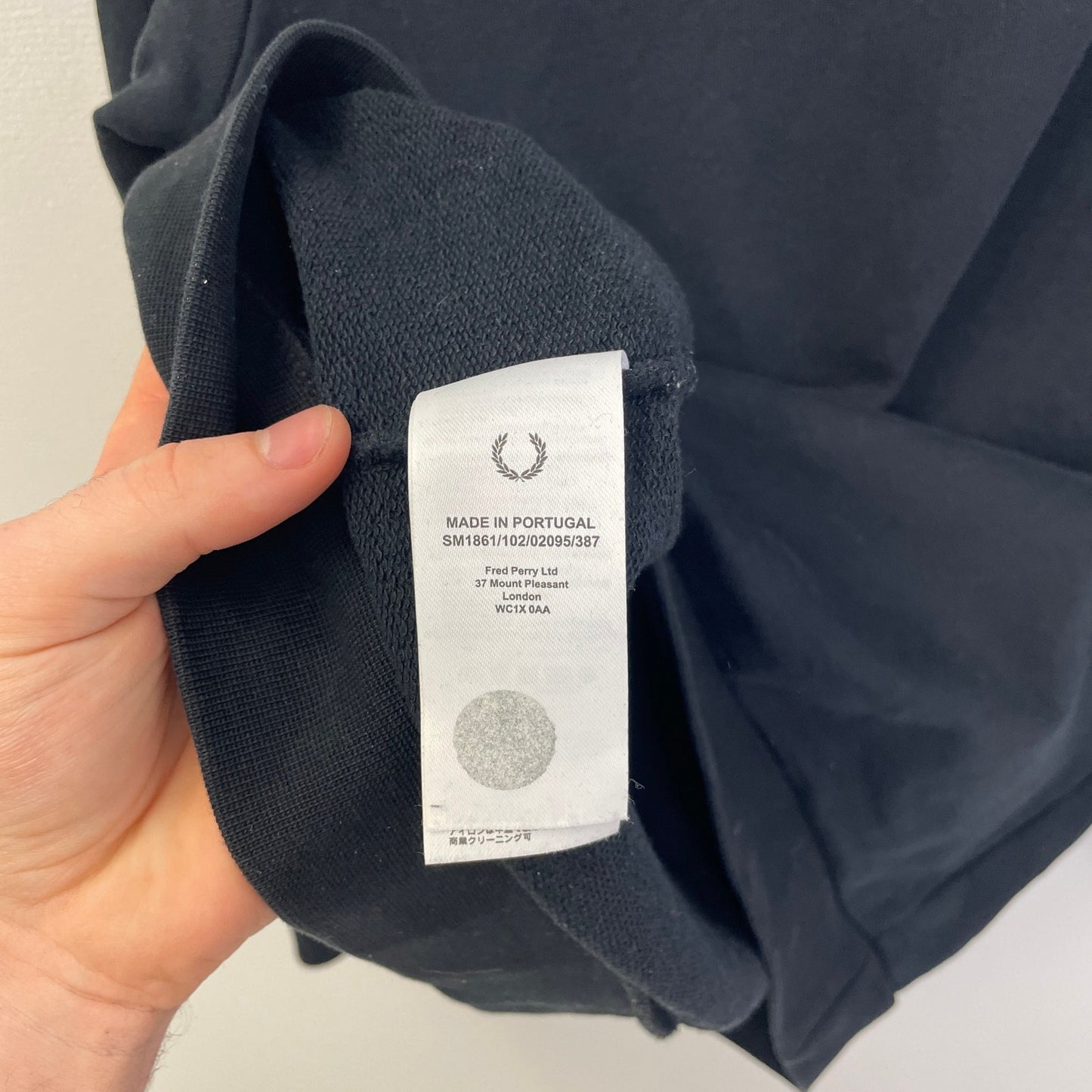 Raf simons x Fred perry black crewneck XS