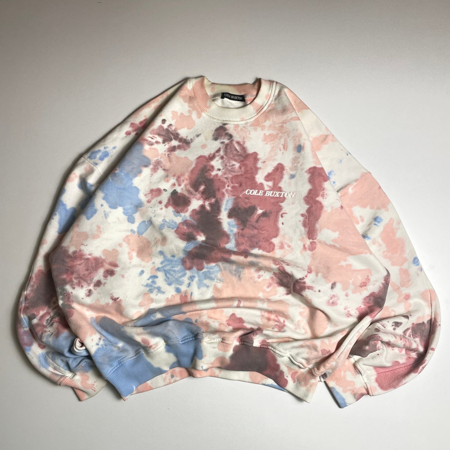 COLE BUXTON tie dye crew neck XL