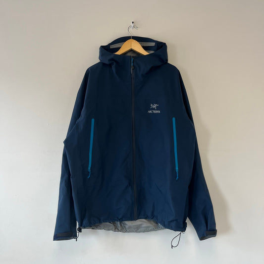 Arcteryx Zeta LT blue goretex windbreaker jacket XXL
