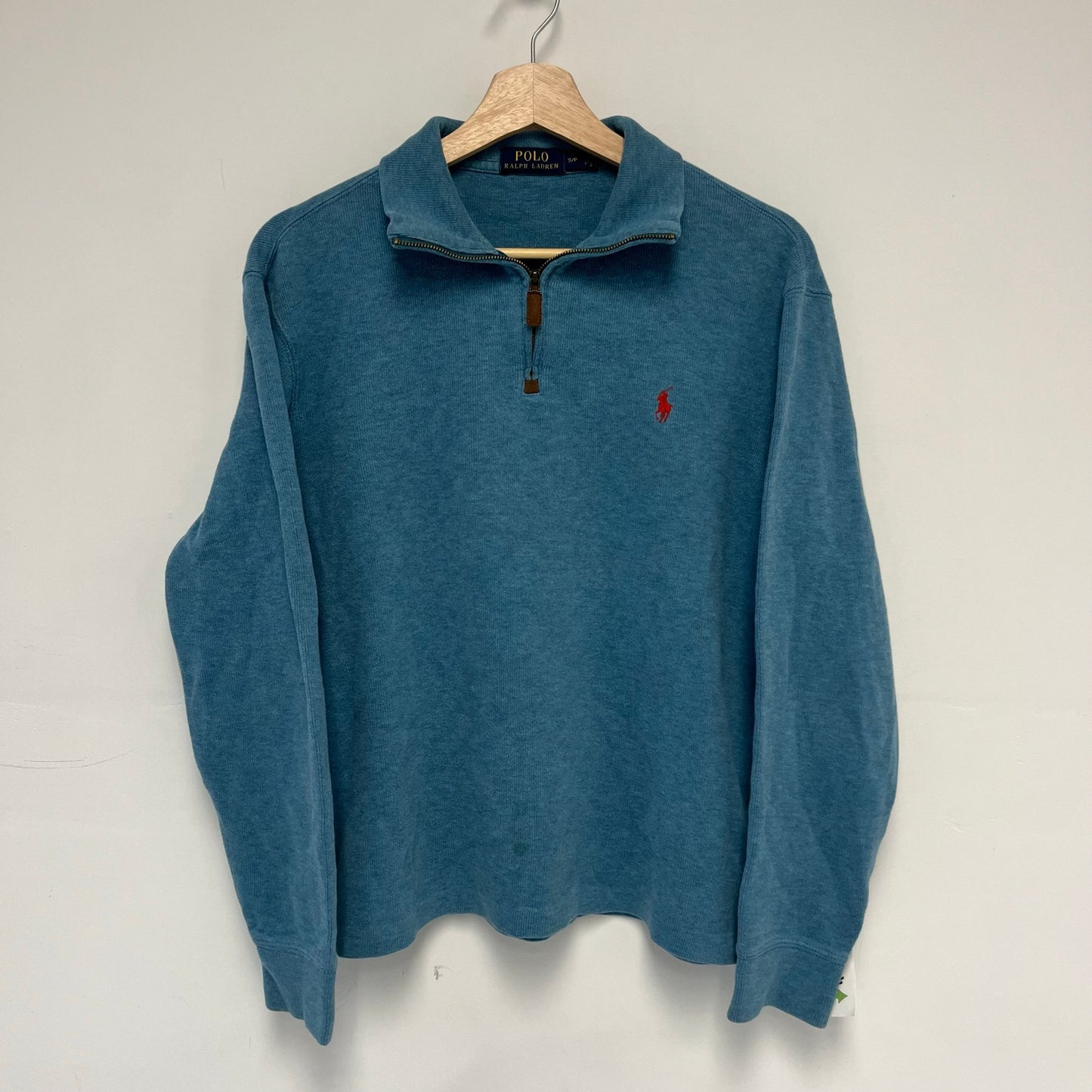 Polo 1/4 Zip Blue S