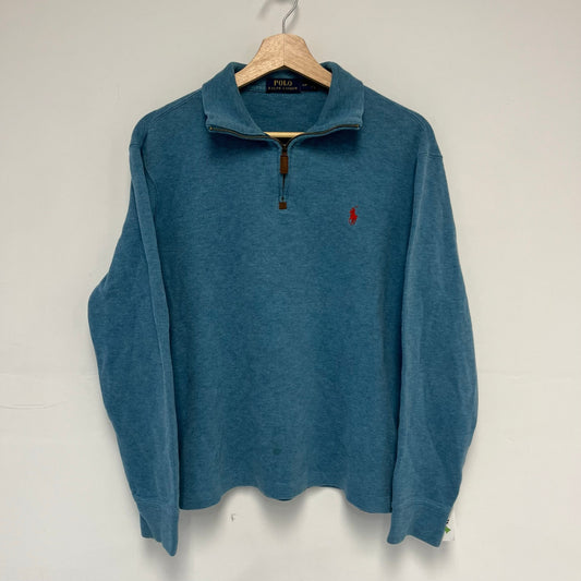 Polo 1/4 Zip Blue S