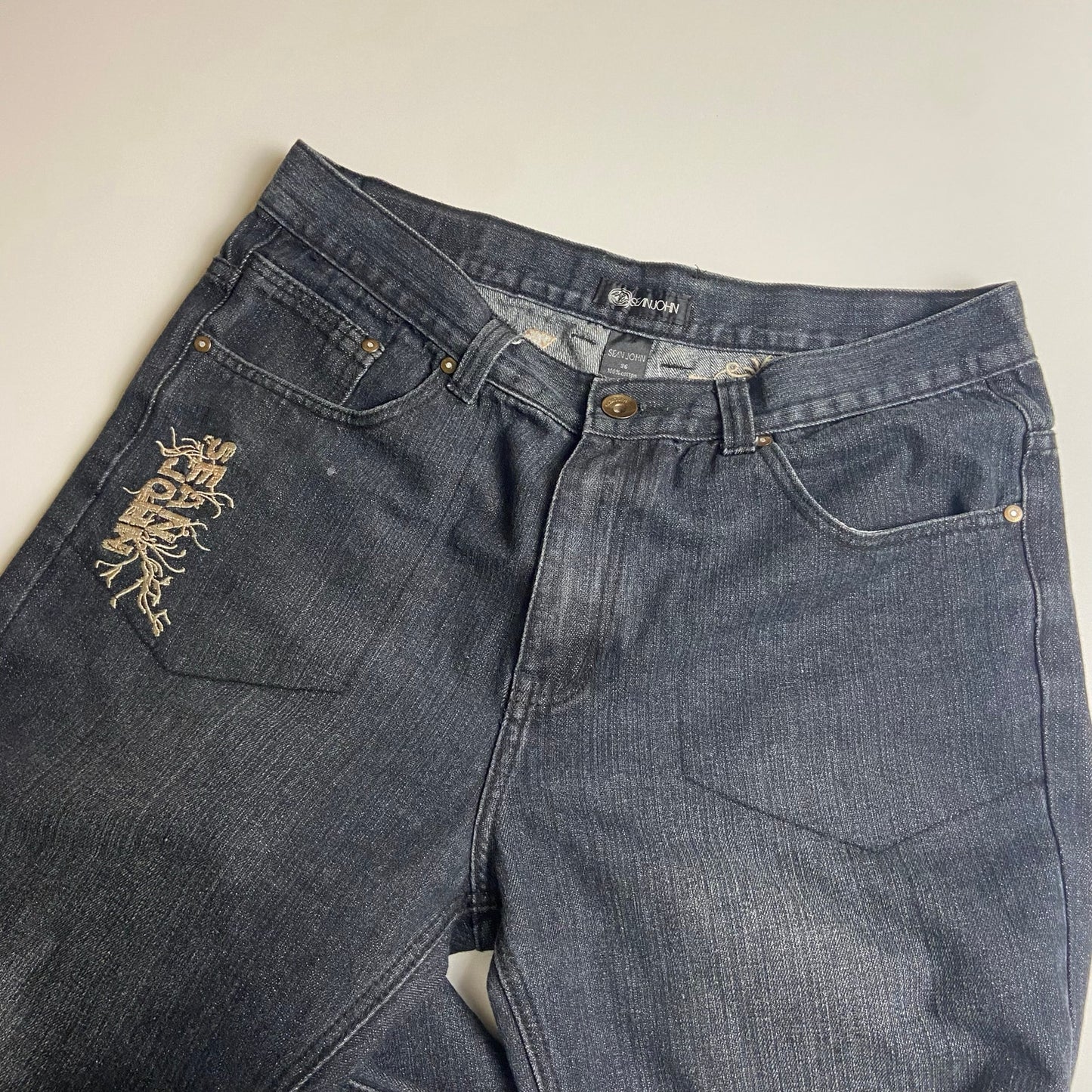 Sean John Y2K embroidery baggy jeans