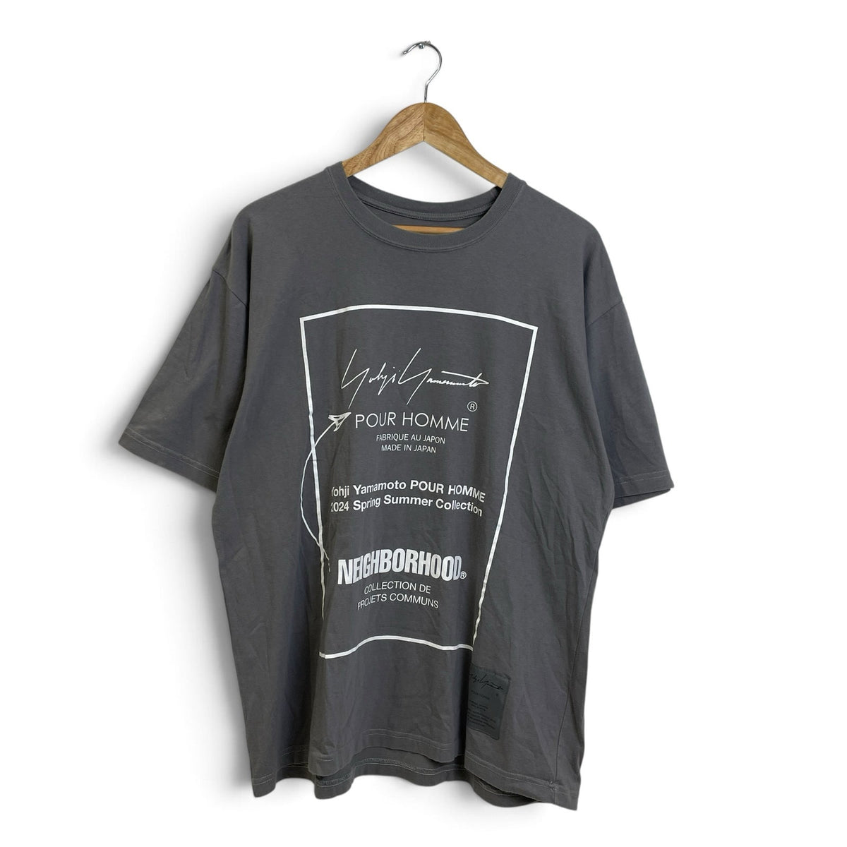 Yohji Yamamoto Pour Homme × Neighborhood Print Short-Sleeve T-Shirt SS24 L