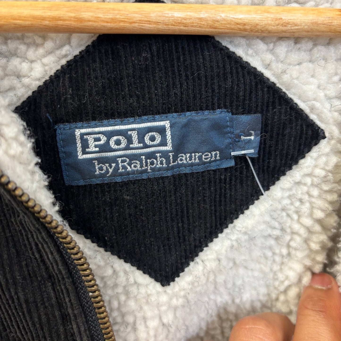 Polo Ralph lauren corduroy fleece lined jacket L