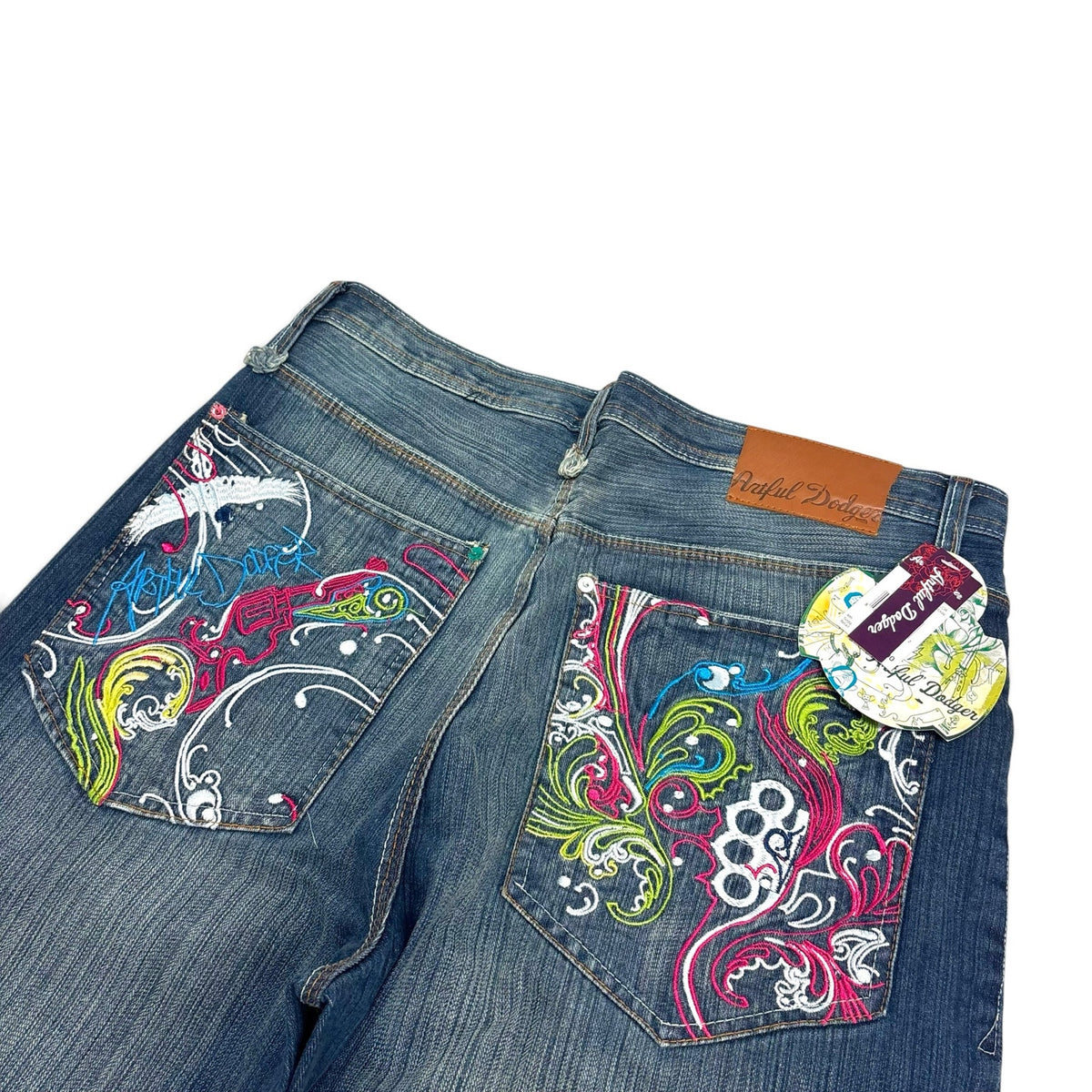 New Vintage Artful Dodge Embroidered Shorts 32