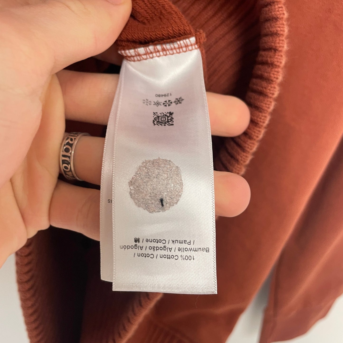 Raf simons fred perry orange crewneck M