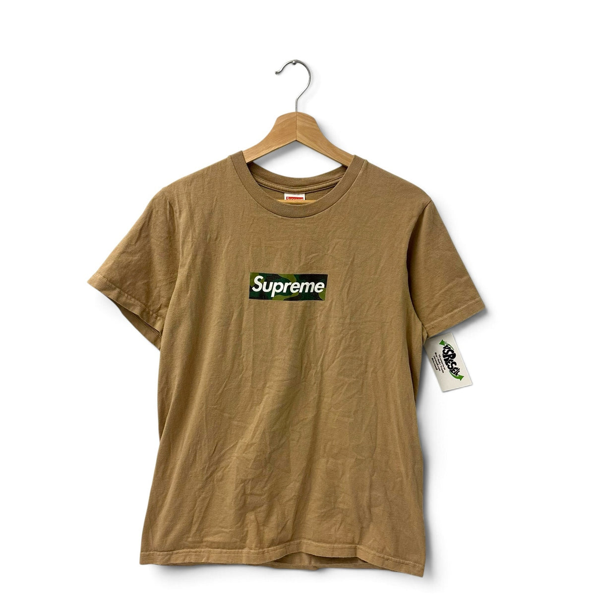 Supreme Box Logo Khaki Tee FW23 S
