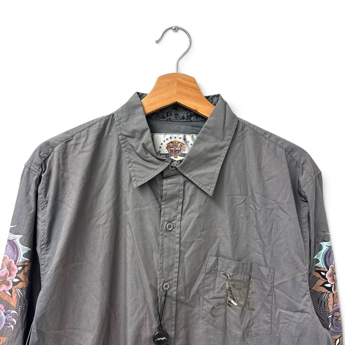 Vintage Ed Hardy Button Up Shirt L