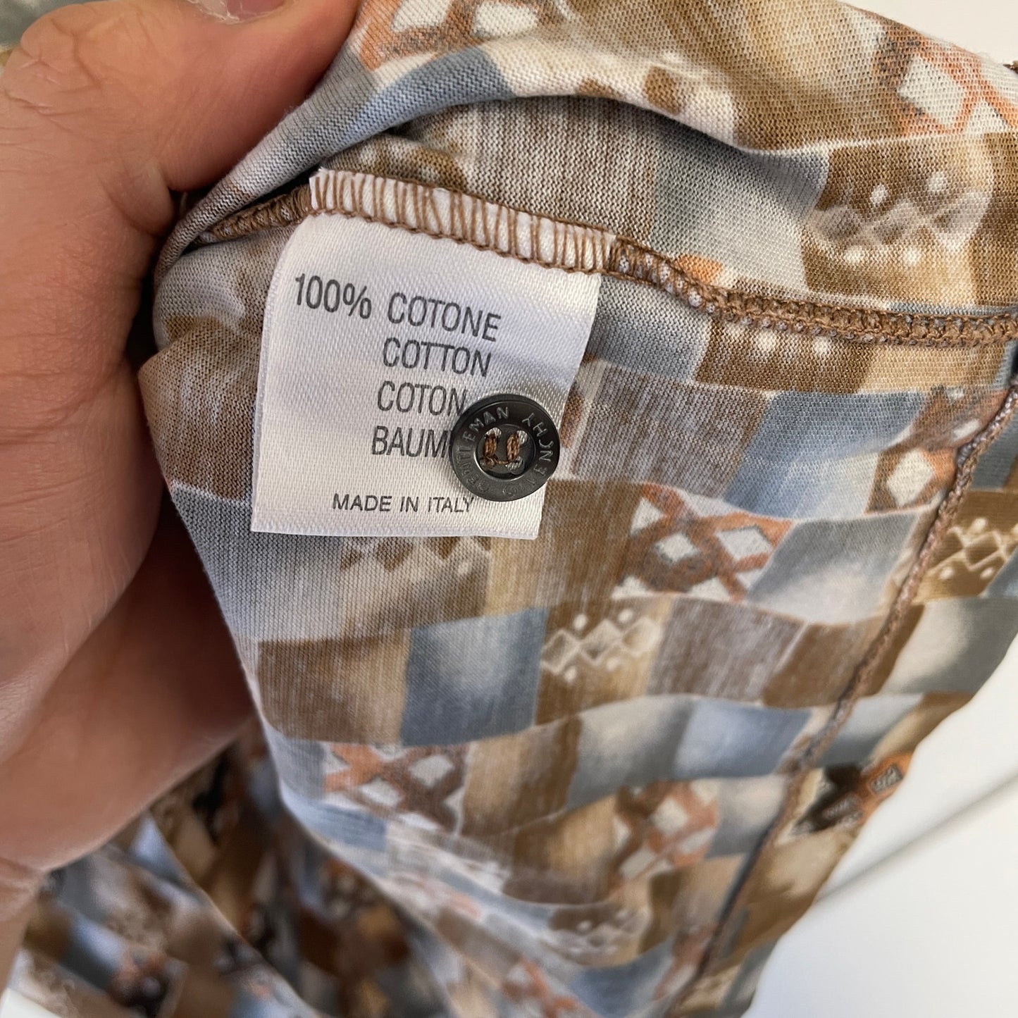 Givenchy patterened button Up Shirt L