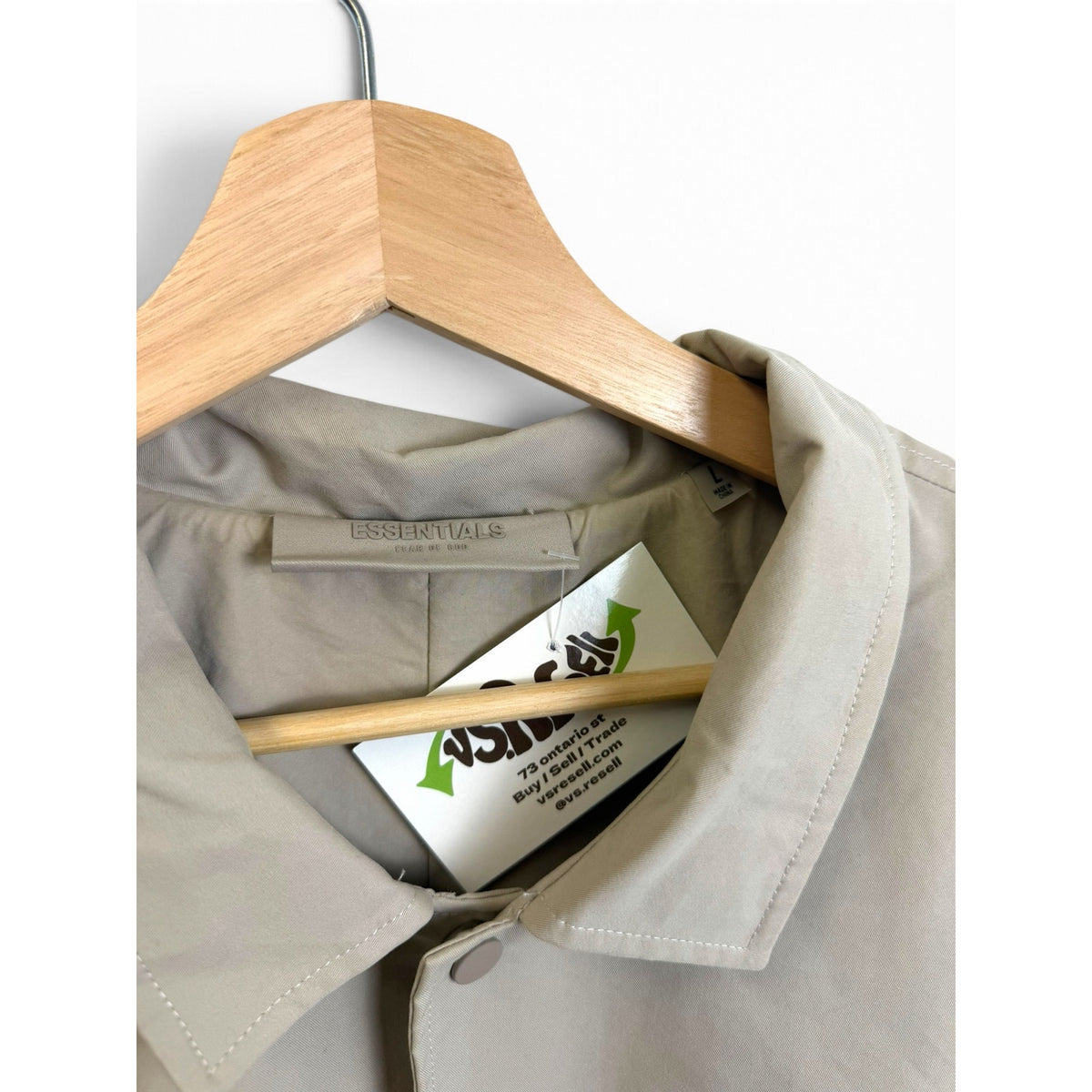 Essentials Fear Of God Trench Coat Tan L