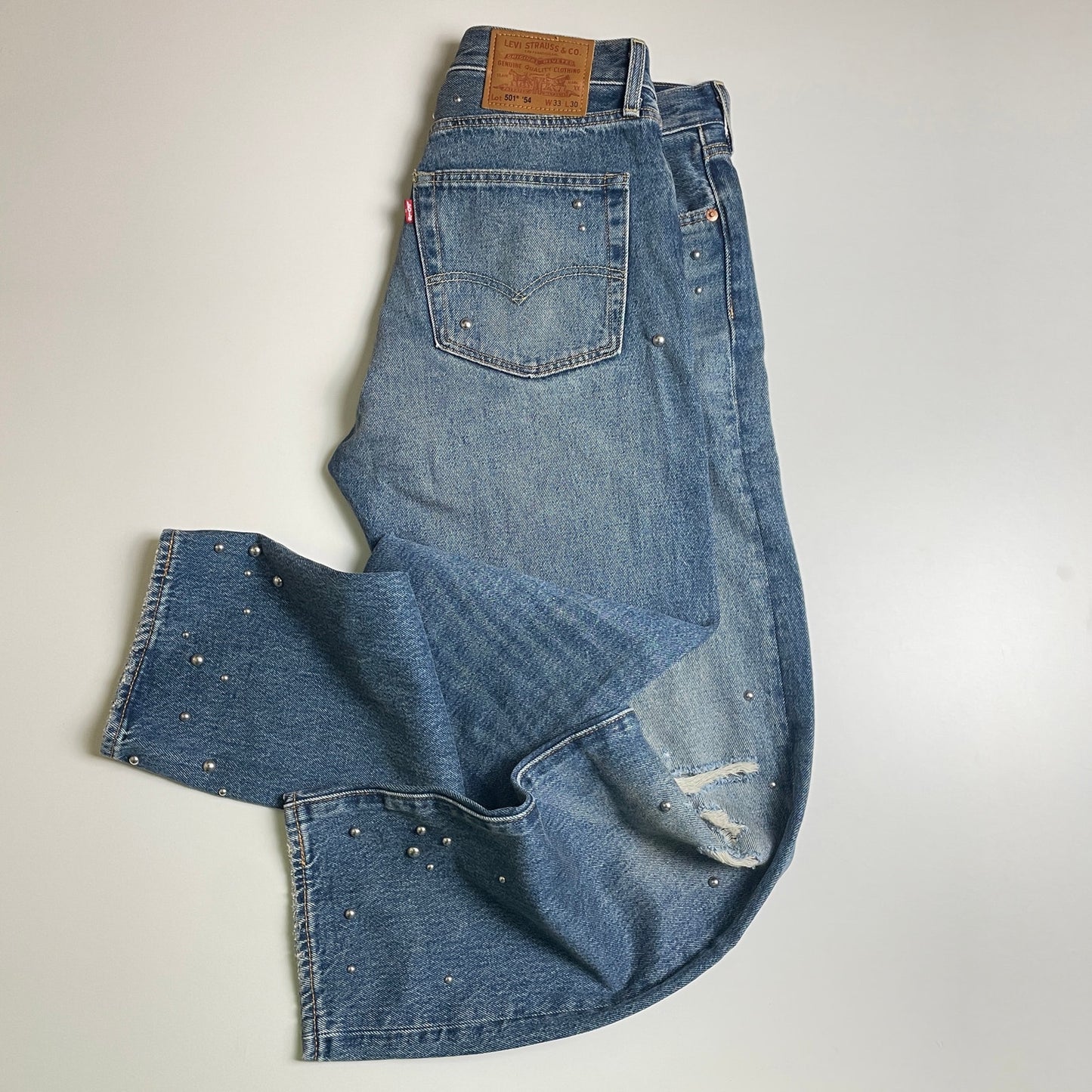 Levi’s 501 studded denim