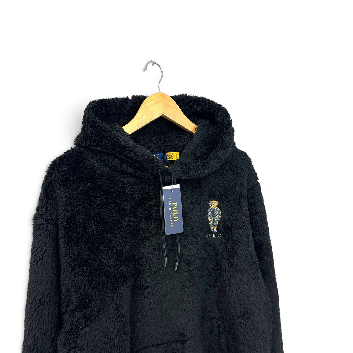 New Polo Ralph Lauren Sherpa Fuzzy Sweater L