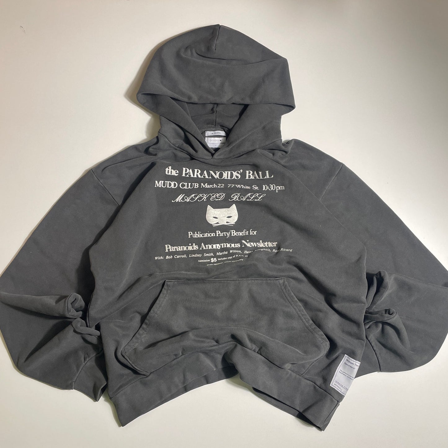 Mr. Saturday Paranoid's ball washed hoodie L