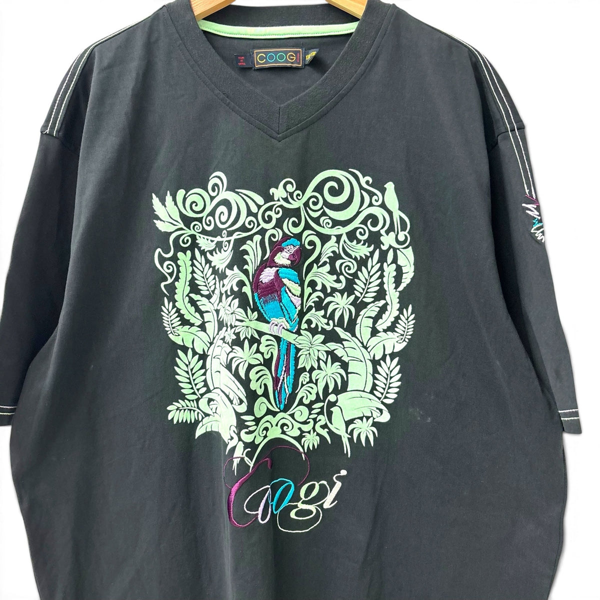 New Vintage Coogi Parrot Shirt XXL
