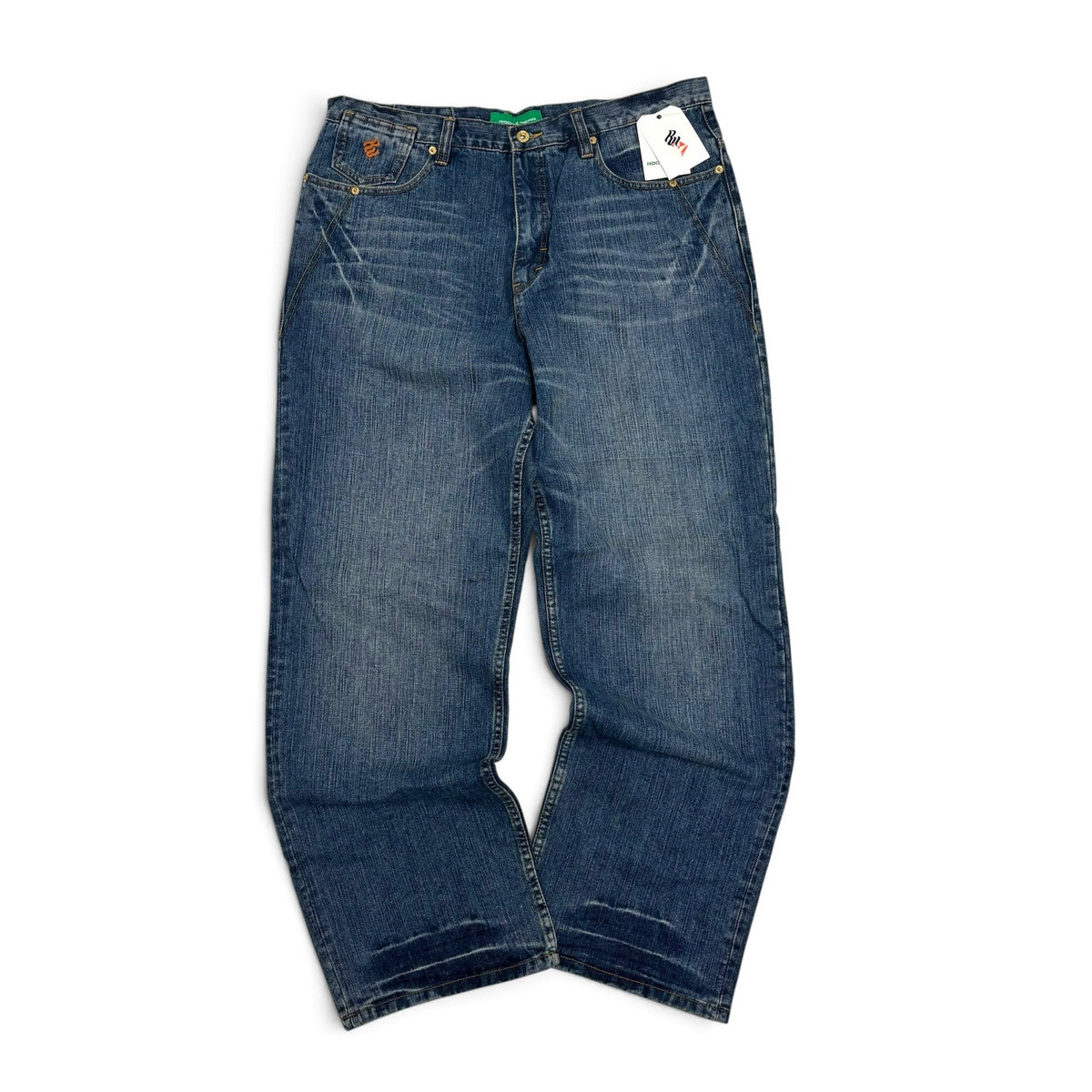 New Vintage Roca Wear Cookout Denim Jeans 38