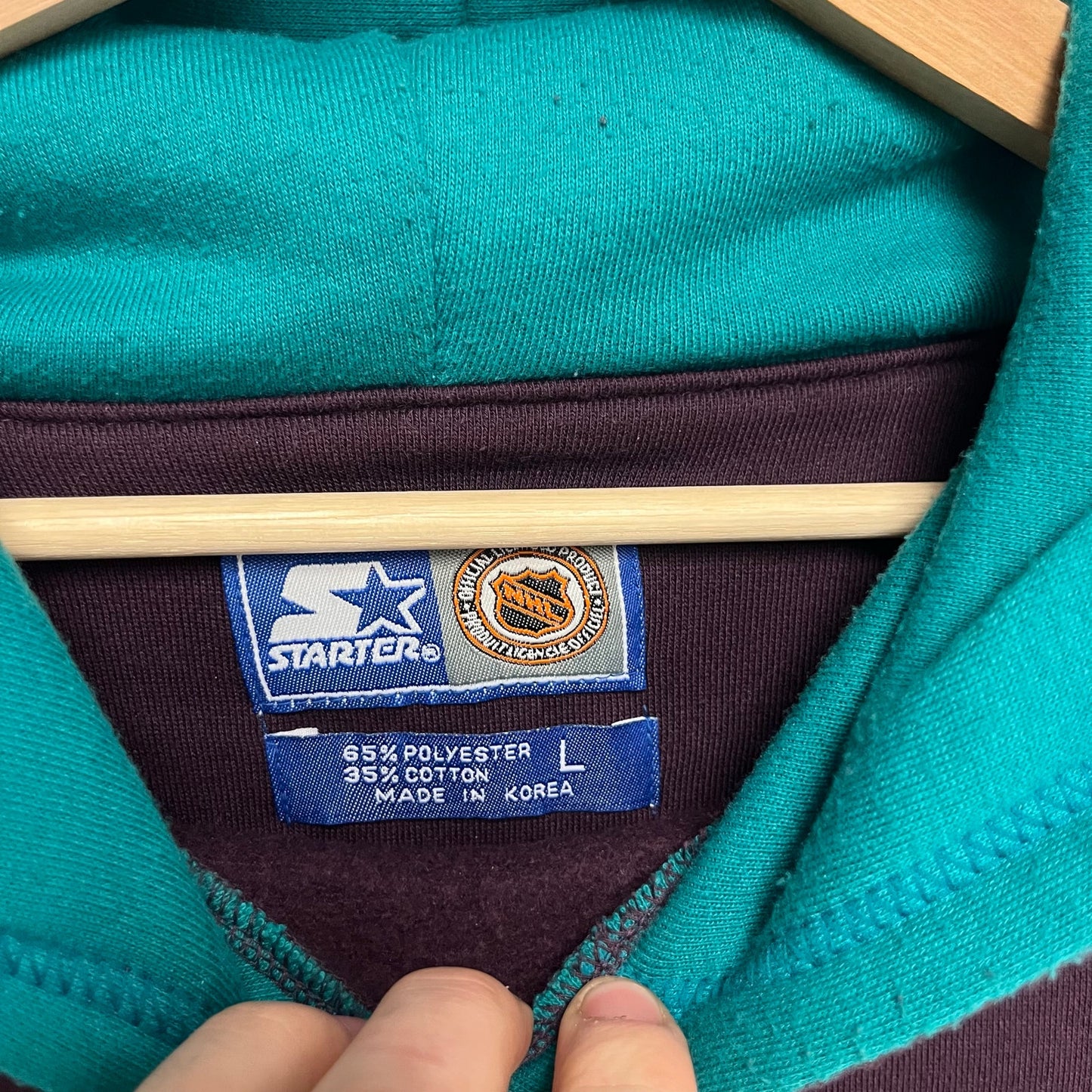 Vintage Starter Mighty Ducks Sweater L