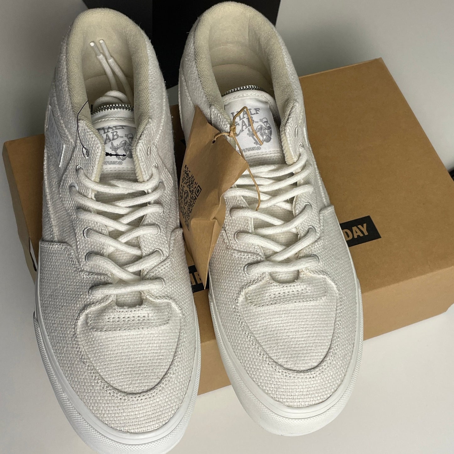 Vans Vault OG Half Cab LX Hemp Blanc De Blanc 13 DS