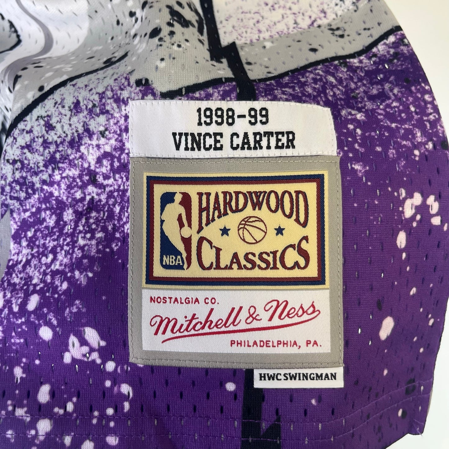 Raptors #15 Carter Throw Back Jersey XL NWT