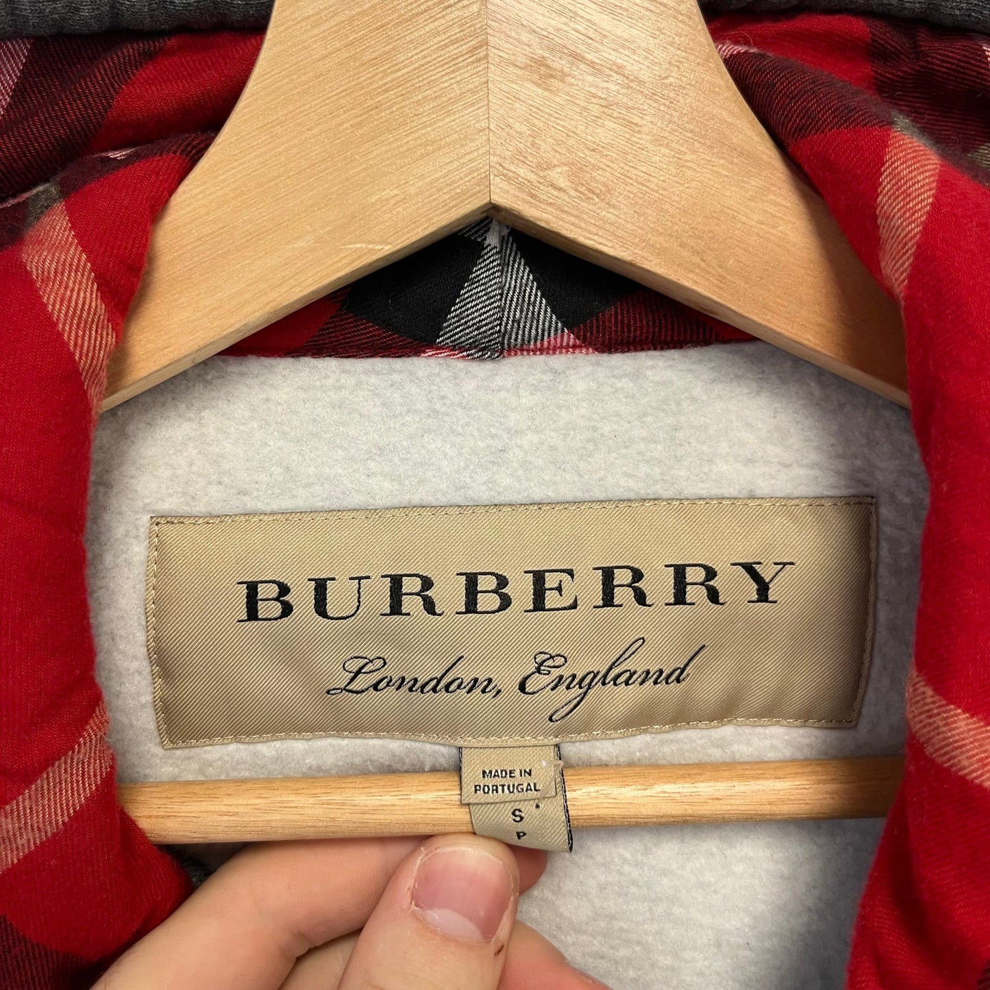 Burberry Full Zip Up Sweater S