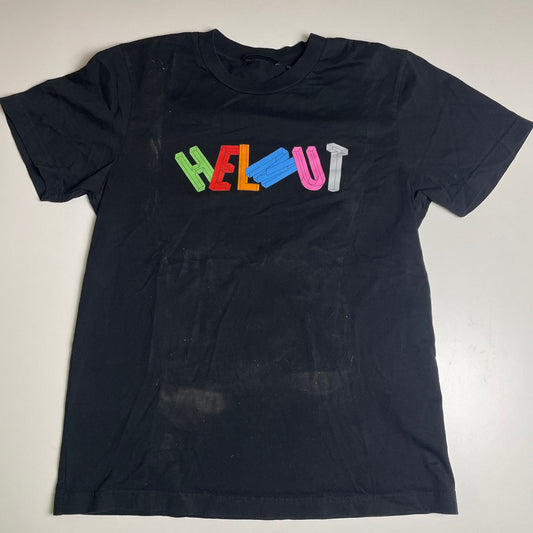 HELMUT LANG rainbow spellout T-shirt M