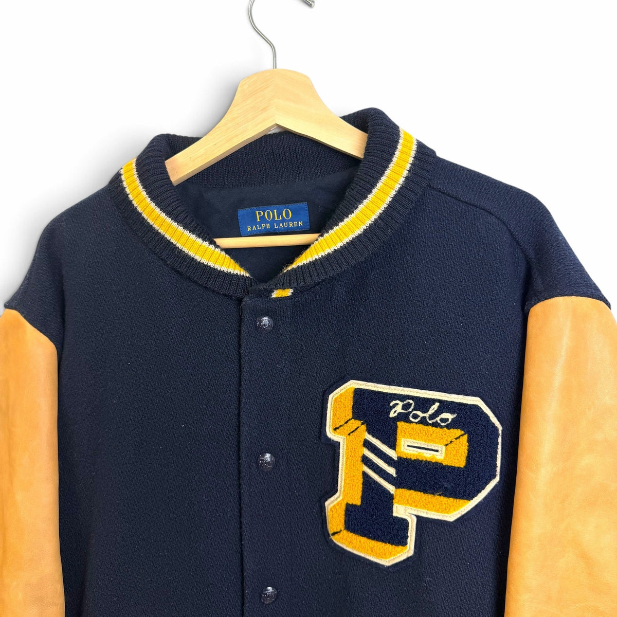 Polo Ralph Lauren Varsity Leather Jacket XL