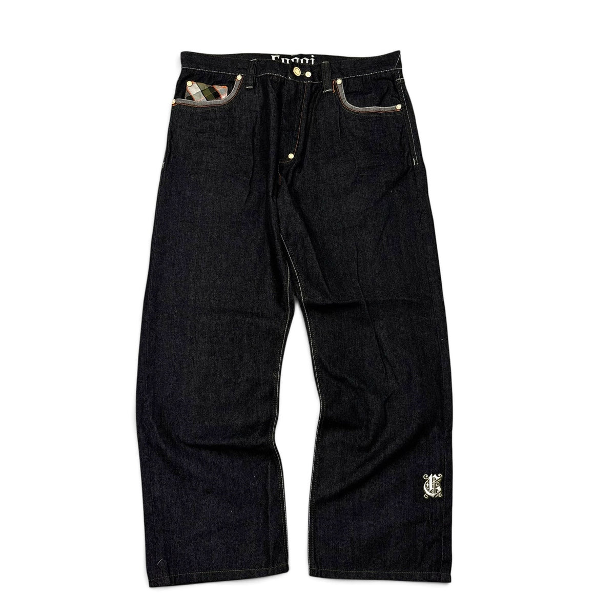 New Vintage Coogi Spade Print Baggy Jeans 38