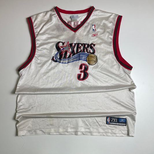 Reebok Sixers iverson jersey￼ XXL