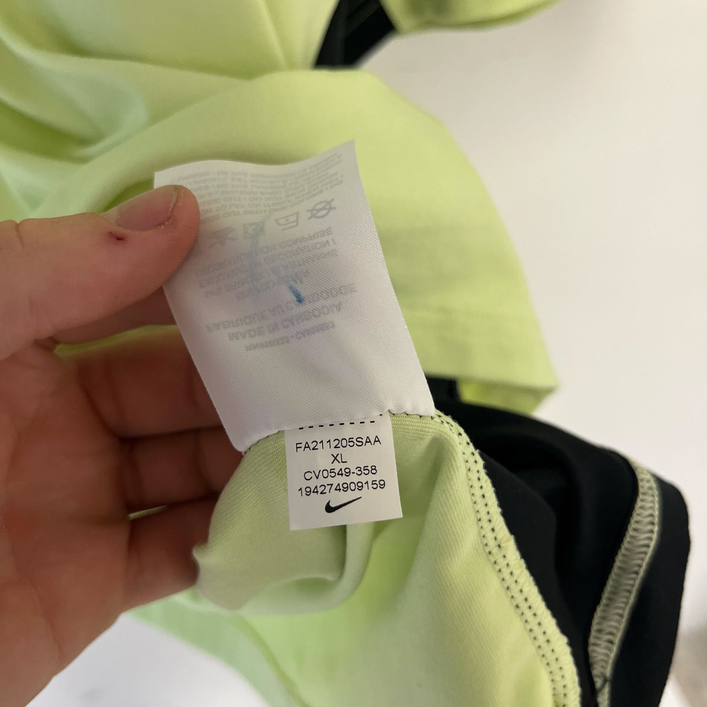 Nike x Ambush T-shirt Ghost Green and Black XL