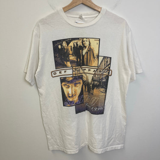 Vintage 1996 DEF LEPPARD European Tour tee L