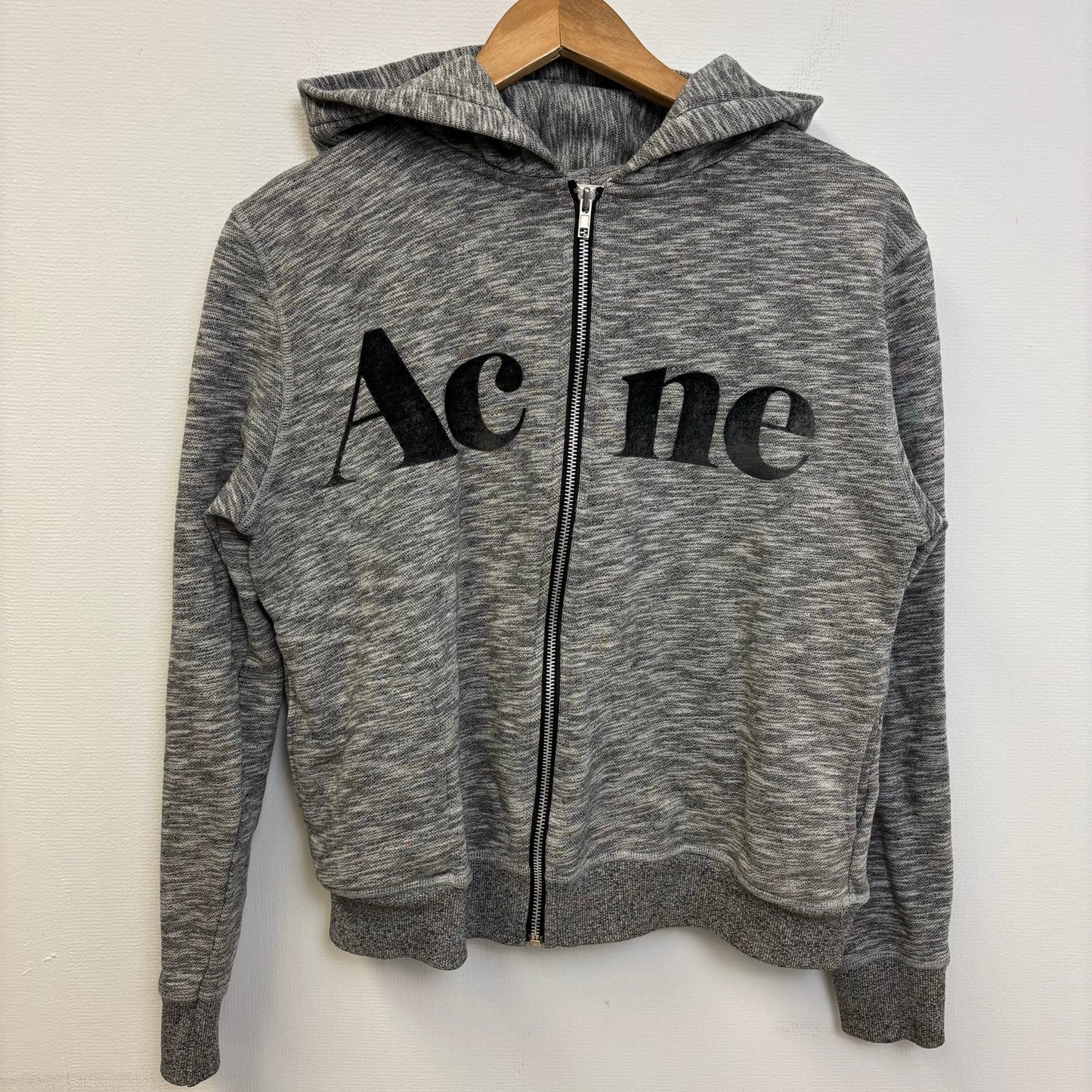 Acne Studios zip up grey hoodie S