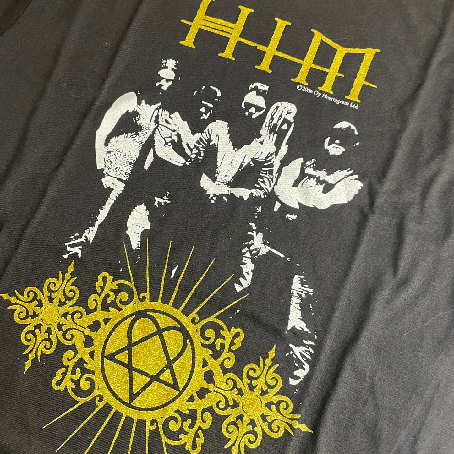 Vintage Oy Heartagram HIM band tee M