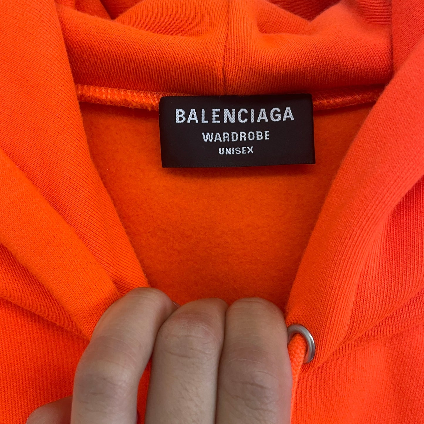 Balenciaga Campaign Logo orange Hoodie S (fit L/XL)