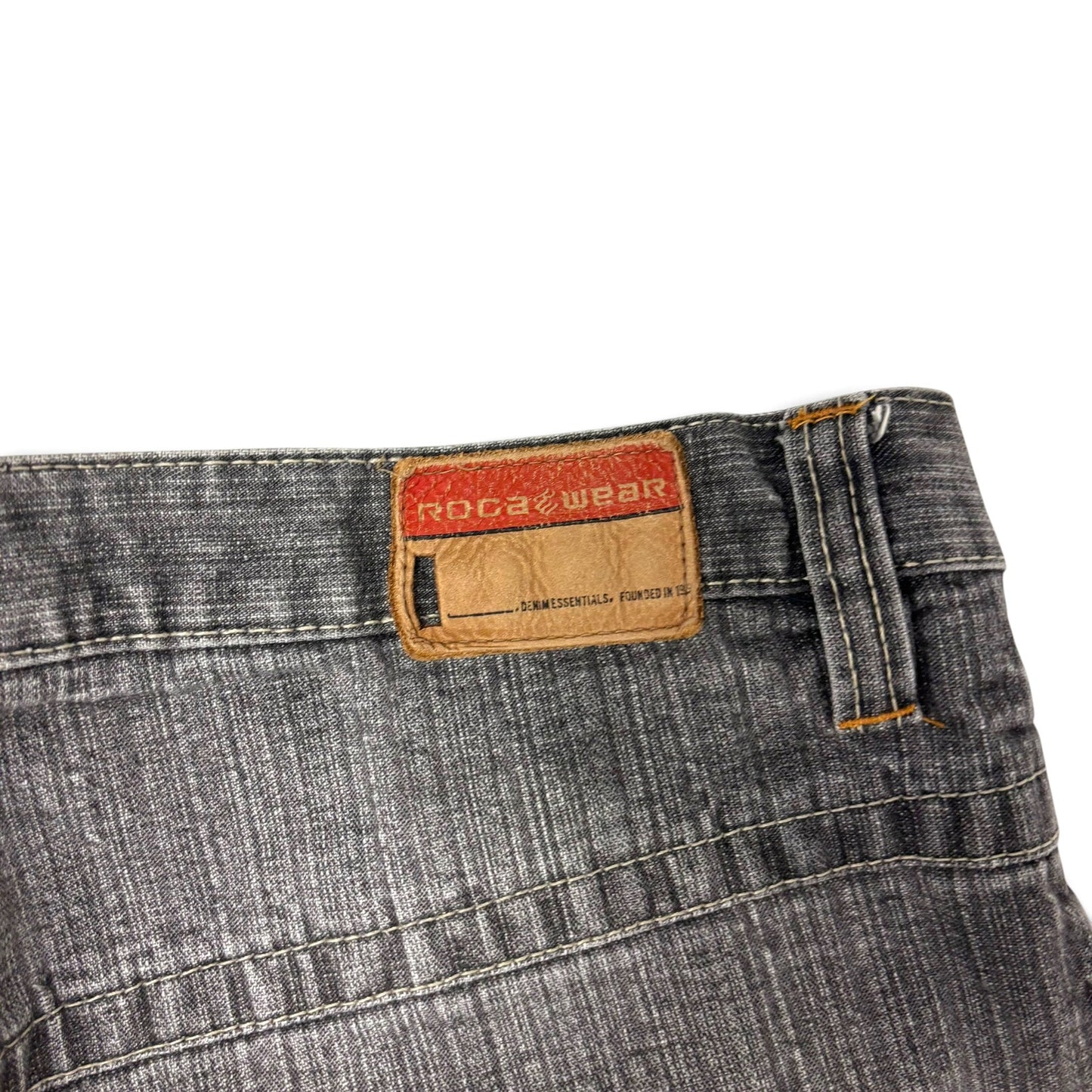Y2K Roca Wear Washed Baggy Jeans Size 32