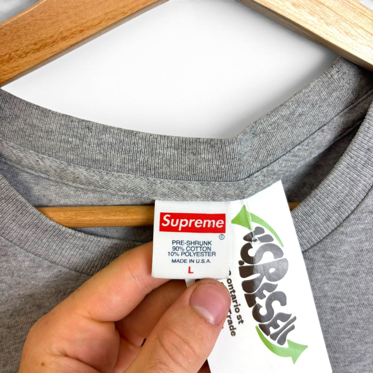 Supreme Jet Tee Heather Grey FW20 L