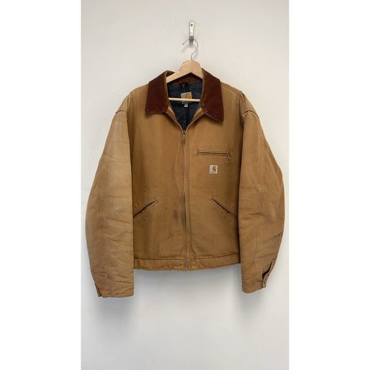 Vintage Carhartt Duck Detroit Cut Blanket Lined Jacket XL