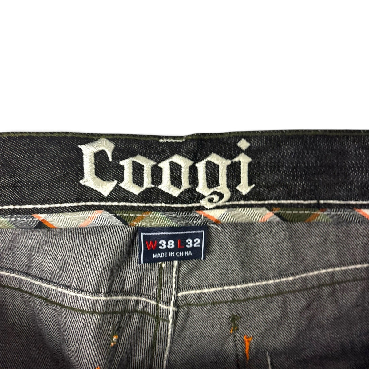 New Vintage Coogi Spade Print Baggy Jeans 38
