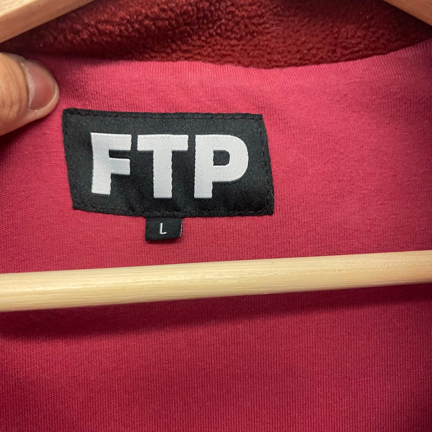 FTP Sherpa Half Zip Jacket fleece Red L