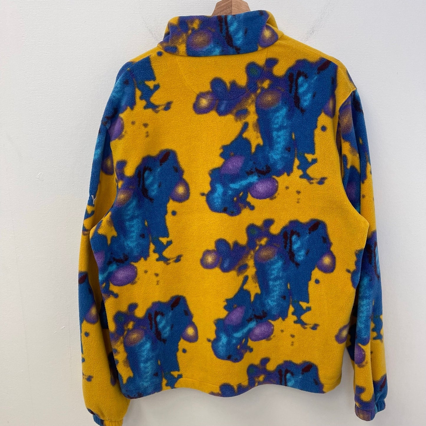 Stussy Half Zip Polar Mock tye dye fleece sweater M