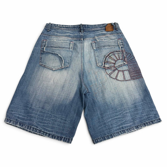 Akademiks Baggy Embroidered Jorts 36